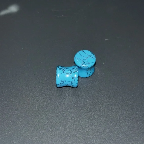 10mm Stone Ear Tunnels SET - Picture 4 of 6